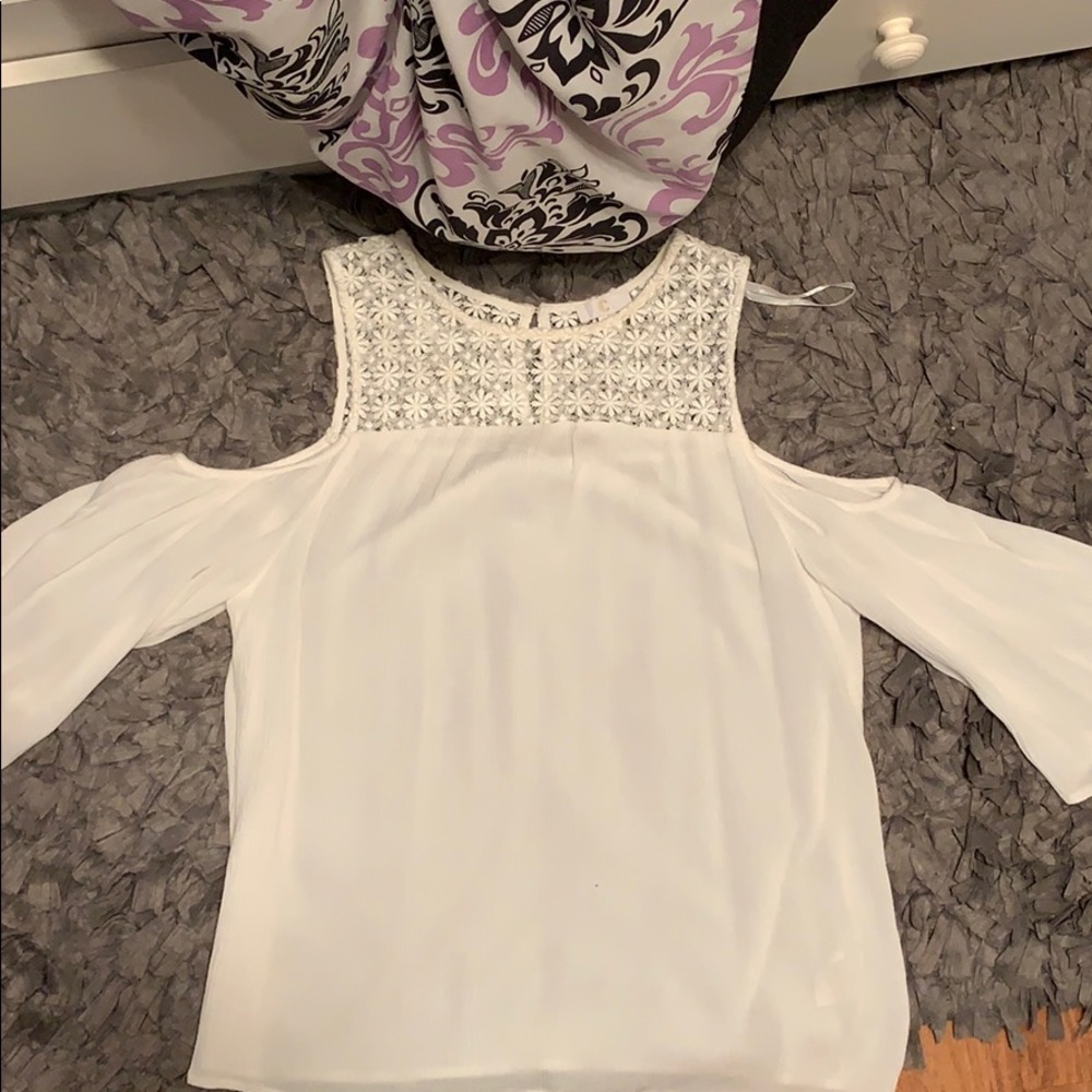 Charming Charlie White Blouse